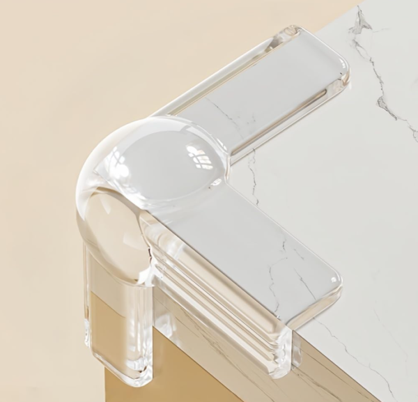 Crystal-Clear Silicone Corner Protectors